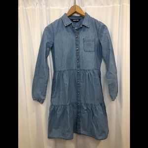Lands’ End Girl’s Chambray Dress
